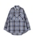 《直営店限定》COTTON WIDE CHECK EMB SHIRTS USAF／コットンワイドチェ
