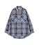 《直営店限定》COTTON WIDE CHECK EMB SHIRTS USAF／コットンワイドチェ