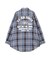 《直営店限定》COTTON WIDE CHECK EMB SHIRTS USAF／コットンワイドチェ