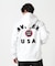 VARSITY LOGO SWEAT ZIP UP PARKA ／バーシティ ロゴ スウェット ジップアップ パーカー