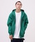 VARSITY LOGO SWEAT ZIP UP PARKA ／バーシティ ロゴ スウェット ジップアップ パーカー