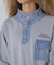 《CROSSOVER》DENIM COMBI ONEPIECE／デニムコンビワンピース