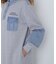 《CROSSOVER》DENIM COMBI ONEPIECE／デニムコンビワンピース