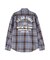 LONGSLEEVE CHECK EMB SHIRT USAF ／ ロングスリーブ チェック エンブロイダリー シャツ USAF