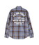 LONGSLEEVE CHECK EMB SHIRT USAF ／ ロングスリーブ チェック エンブロイダリー シャツ USAF