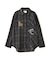 CHEMICAL WASH CHECK SHIRT／ケミカルウォッシュ チェックシャツ