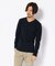 《DAILY》RIB L／S V-NECK T-SHIRT／リブ 長袖 ブイネック Tシャツ  デイリーウェア