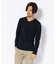 《DAILY》RIB L／S V-NECK T-SHIRT／リブ 長袖 ブイネック Tシャツ  デイリーウェア