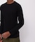 《DAILY／デイリー》RIB L／S CREW NECK T-SHIRT／リブ 長袖 クルーネック Tシャツ  デイリーウェア