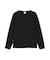 《DAILY／デイリー》RIB L／S CREW NECK T-SHIRT／リブ 長袖 クルーネック Tシャツ  デイリーウェア