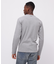 《DAILY／デイリー》RIB L／S CREW NECK T-SHIRT／リブ 長袖 クルーネック Tシャツ  デイリーウェア