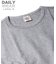 《DAILY／デイリー》RIB L／S CREW NECK T-SHIRT／リブ 長袖 クルーネック Tシャツ  デイリーウェア