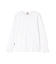 《DAILY／デイリー》RIB L／S CREW NECK T-SHIRT／リブ 長袖 クルーネック Tシャツ  デイリーウェア