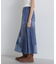 SWITCHING STRETCH DENIM SKIRT／スウィッチングストレッチデニムスカート