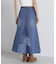 SWITCHING STRETCH DENIM SKIRT／スウィッチングストレッチデニムスカート