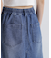 SWITCHING STRETCH DENIM SKIRT／スウィッチングストレッチデニムスカート