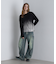 FOIL PRINT KNIT TOPS／箔プリントニットトップス