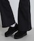 SATIN FLARE STRECH PANTS／サテンフレアストレッチパンツ