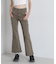 SATIN FLARE STRECH PANTS／サテンフレアストレッチパンツ