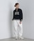 《直営店限定》LINE RIB LOGO SWEAT／ラインリブ ロゴスウェット
