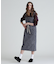 BELT PRINT DENIM JUMPER SKIRT／ベルトプリントデニムジャンパースカート