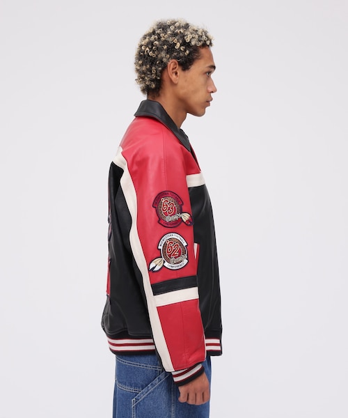 VARSITY JACKET RED AXES ／ バーシティジャケット レッドアクシズ