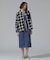 WAFFLE OMBRE CHECK DETACHABLE SHIRTS／ワッフルオンブレチェック デタッチャブルシャツ