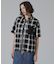 WAFFLE OMBRE CHECK DETACHABLE SHIRTS／ワッフルオンブレチェック デタッチャブルシャツ