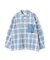 WAFFLE OMBRE CHECK DETACHABLE SHIRTS／ワッフルオンブレチェック デタッチャブルシャツ