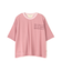 《WOMAN／直営店限定》SHEER LAYERED PRINT T-SHIRT／シアーレイヤード プリントTシャツ