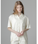 《直営店限定》WOMEN'S BACK RIBBON TENCEL SHIRTS／バックリボン テンセルシャツ