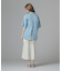 《直営店限定》WOMEN'S BACK RIBBON TENCEL SHIRTS／バックリボン テンセルシャツ