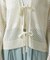 《直営店限定》MACRAME RIBBON KNIT CARDIGAN／マクラメリボンニットカーディガン