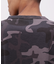 《WEB限定》《DAILY／デイリー》 RIB L／S HENLEY NECK T-SHIRT CAMOUFLAGE ／リブ ヘンリーネック