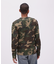 《WEB限定》《DAILY／デイリー》 RIB L／S HENLEY NECK T-SHIRT CAMOUFLAGE ／リブ ヘンリーネック