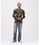 《WEB限定》《DAILY／デイリー》 RIB L／S HENLEY NECK T-SHIRT CAMOUFLAGE ／リブ ヘンリーネック
