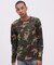 《DAILY／デイリー》 RIB LONG SLEEVE CREW NECK T-SHIRT ”CAMOUFLAGE”