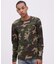 《DAILY／デイリー》 RIB LONG SLEEVE CREW NECK T-SHIRT ”CAMOUFLAGE”