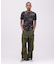 《WEB限定》《DAILY／デイリー》 RIB S／S HENLEY NECK T-SHIRT CAMOUFLAGE