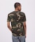 《WEB限定》《DAILY／デイリー》 RIB S／S HENLEY NECK T-SHIRT CAMOUFLAGE