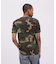《WEB限定》《DAILY／デイリー》 RIB S／S HENLEY NECK T-SHIRT CAMOUFLAGE