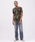 《WEB限定》《DAILY／デイリー》 RIB S／S HENLEY NECK T-SHIRT CAMOUFLAGE