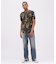 《WEB限定》《DAILY／デイリー》 RIB S／S HENLEY NECK T-SHIRT CAMOUFLAGE