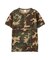《WEB限定》《DAILY／デイリー》 RIB S／S HENLEY NECK T-SHIRT CAMOUFLAGE