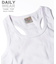 《DAILY／デイリー》RIB TANK TOP BACK CROSS／リブ タンクトップ バッククロス  デイリーウェア