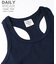《DAILY／デイリー》RIB TANK TOP BACK CROSS／リブ タンクトップ バッククロス  デイリーウェア