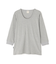 《DAILY／デイリー》2／3 SLEEVE U-NECK T-SHIRT／2／3 スリーブ Uネック Tシャツ