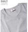 《DAILY／デイリー》RIB S／S V-NECK T-SHIRT／リブ 半袖 ブイネック Tシャツ  デイリーウェア