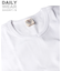 《DAILY／デイリー》RIB S／S V-NECK T-SHIRT／リブ 半袖 ブイネック Tシャツ  デイリーウェア