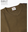 《DAILY／デイリー》RIB S／S V-NECK T-SHIRT／リブ 半袖 ブイネック Tシャツ  デイリーウェア